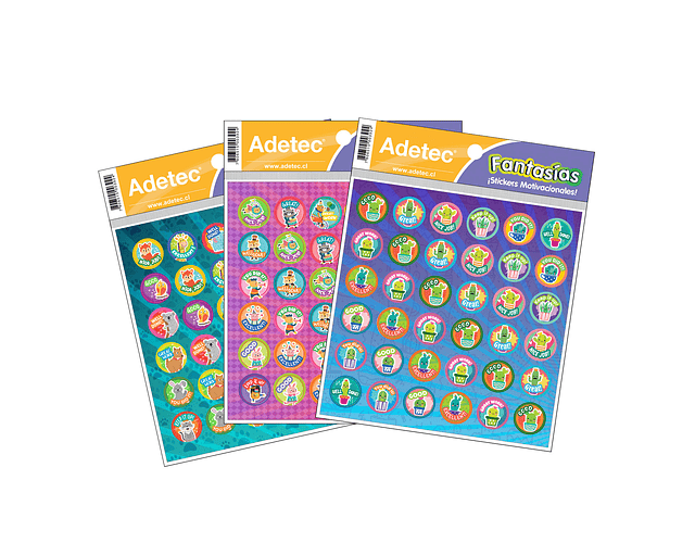 STICKERS CON INCENTIVOS MOTIVACIONALES EN INGLES