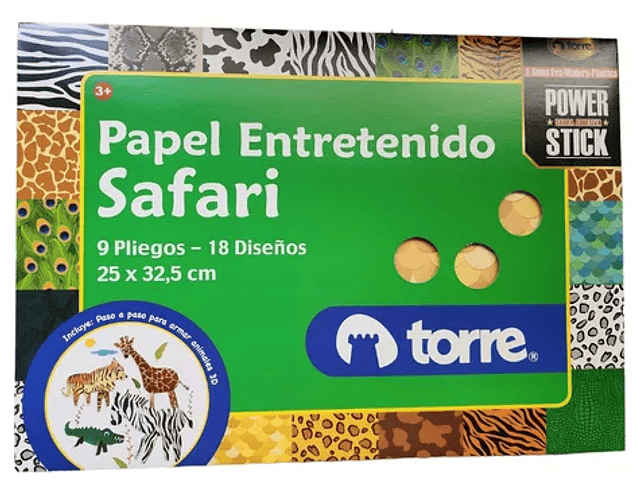 CARPETA PAPEL ENTRETENIDO SAFARI - TORRE