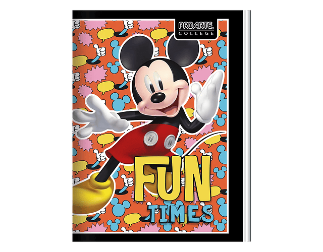 CUADERNO COLLEGE 80 HJS MAT. 7MM MICKEY
