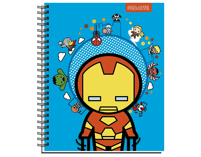 CUADERNO UNIVERSITARIO 100 HJS MATEMATICA 7MM - MARVEL KIDS