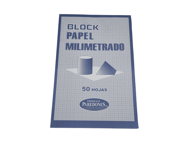 PAPEL MILIMETRADO COLORES BLOCK 50 HJS