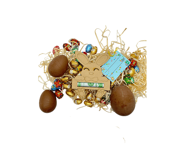 CONEJO PARA BILLETE CON IMAN MDF