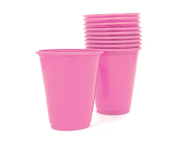 VASO PLASTICO 500CC ROSADO