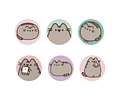 BLISTER PUSHEEN STICKER REDONDO