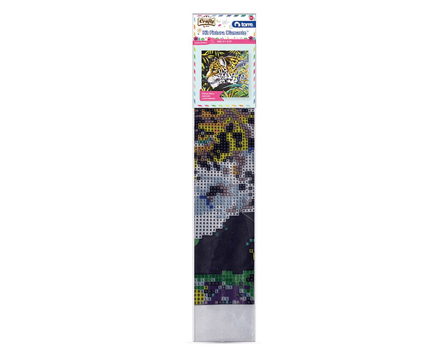 LIENZO PINTURA DIAMANTES LEOPARDO