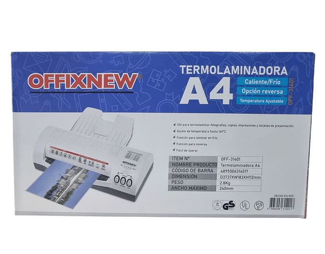 TERMOLAMINADORA - 31401 A4 OFFIXNEW