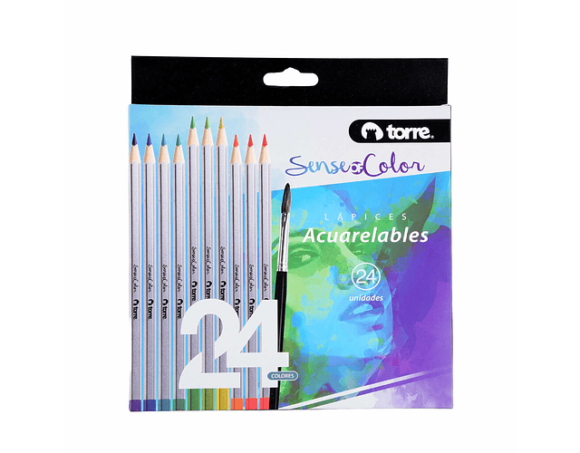 SET LAPICES ACUARELABLES 24 COLORES