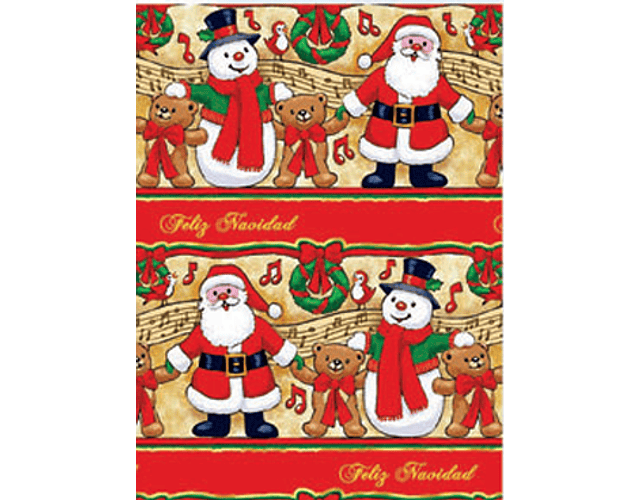 PAPEL REGALO NAVIDAD PLIEGO 