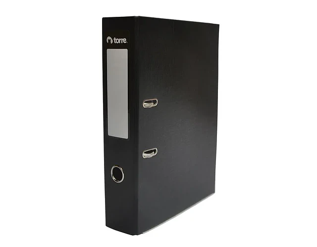 ARCHIVADOR NEGRO CON ANILLO