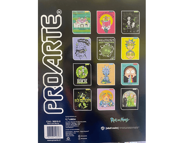 CUADERNO UNIV. RICK Y MORTY 100HJS 7MM