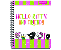 CUADERNO UNIV. 7MM 100HJS HELLO KITTY & FRIENDS