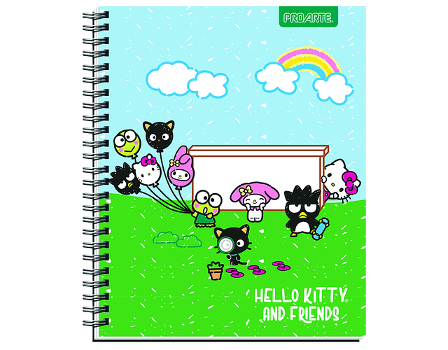 CUADERNO UNIV. 7MM 100HJS HELLO KITTY & FRIENDS