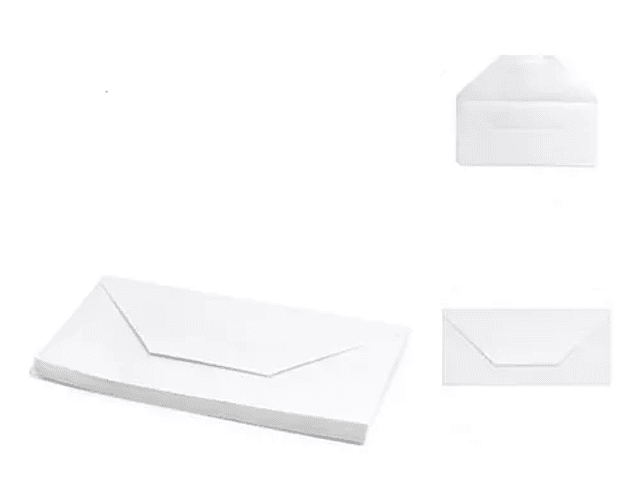 SOBRE AMERICANO BLANCO 10,5 X 22,8 CM