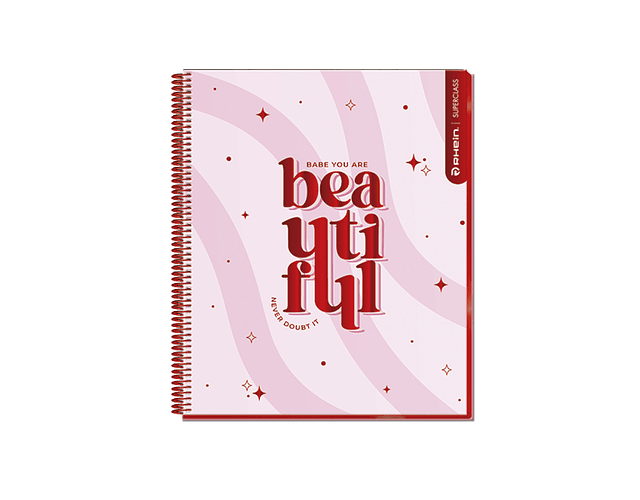 CUADERNO BOOK 120 HOJAS MAT 5MM INSPIRING