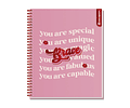 CUADERNO UNIVERSITARIO 100HJS MAT7MM INSPIRING