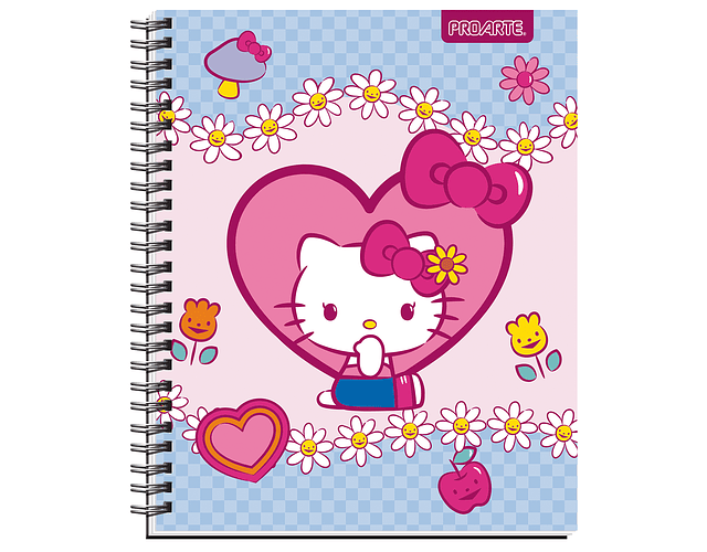 CUADERNO UNIVERSITARIO 100HJS MAT7MM HELLO KITTY