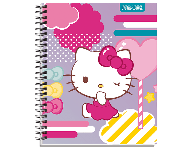 CUADERNO UNIVERSITARIO 100HJS MAT7MM HELLO KITTY