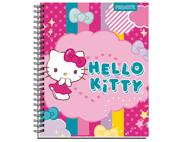 CUADERNO UNIVERSITARIO 100HJS MAT7MM HELLO KITTY