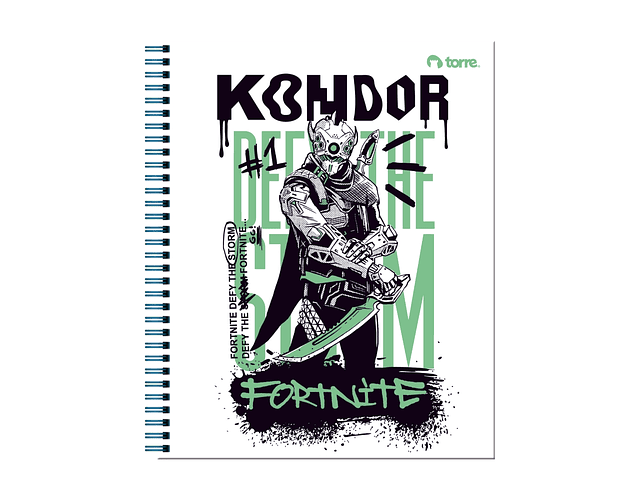 CUADERNO UNIVERSITARIO 100HJS MAT7MM. FORTNITE