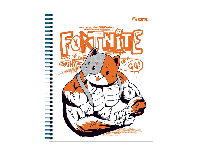 CUADERNO UNIVERSITARIO 100HJS MAT7MM. FORTNITE