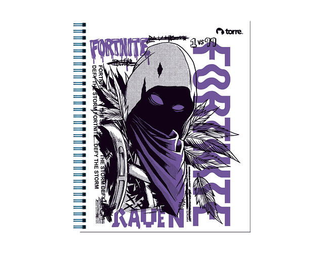 CUADERNO UNIVERSITARIO 100HJS MAT7MM. FORTNITE
