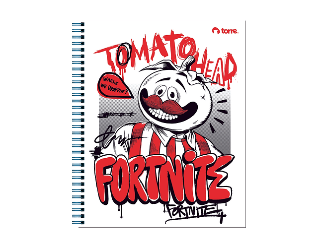 CUADERNO UNIVERSITARIO 100HJS MAT7MM. FORTNITE
