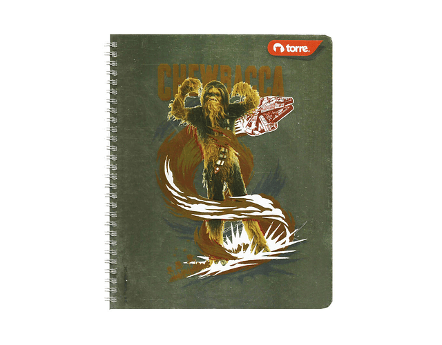 CUADERNO UNIVERSITARIO STAR WARS 7MM 100HJS.