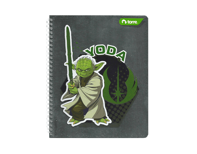 CUADERNO UNIVERSITARIO STAR WARS 7MM 100HJS.