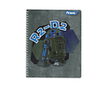 CUADERNO UNIVERSITARIO STAR WARS 7MM 100HJS.