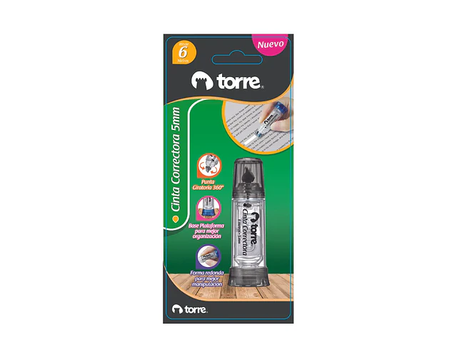 BLISTER CINTA CORRECTORA 5 MM X 6 MTS