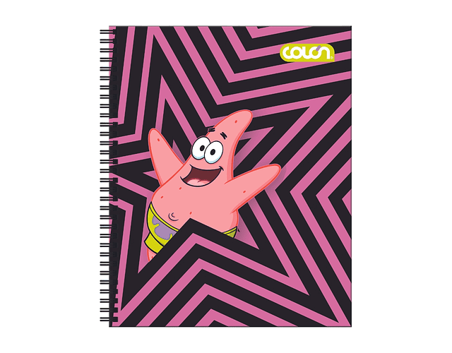 CUADERNO UNIVIVERSITARIO 100HJS MAT7MM BOB ESPONJA