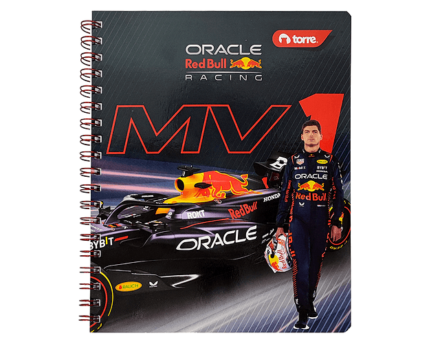 CUADERNO UNIVERSITARIO 100HJS 7MM REDBULL RACING