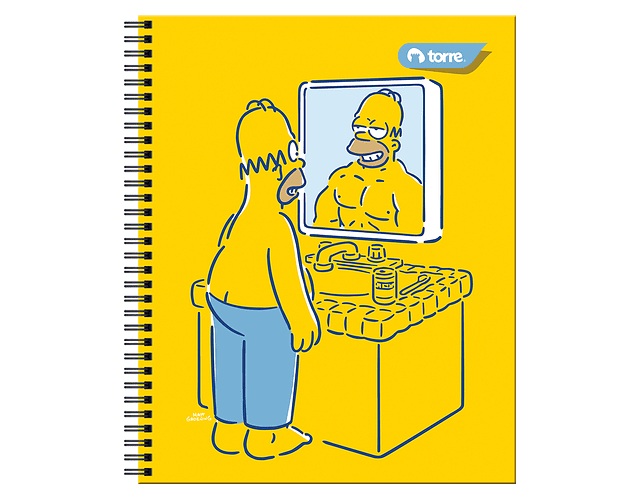 CUADERNO UNIVERSITARIO 100HJS 7MM SIMPSONS CLASICO