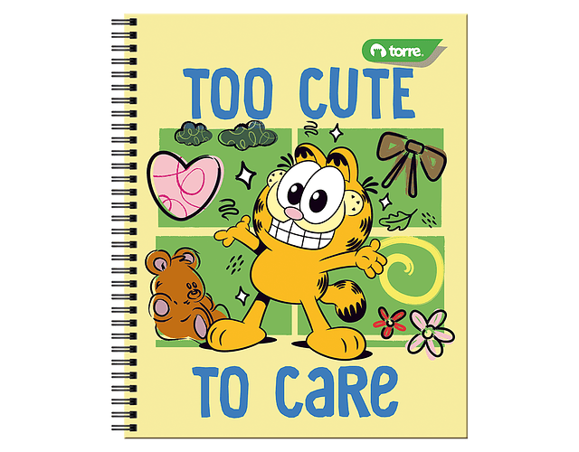 CUADERNO UNIVERSITARIO 100HJS 7MM GARFIELD CLASICO