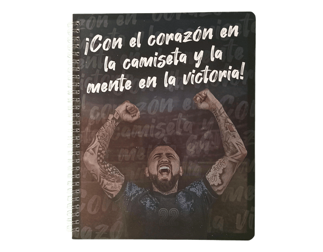 CUADERNO UNIVERSITARIO 7MM 100HJS ARTURO VIDAL