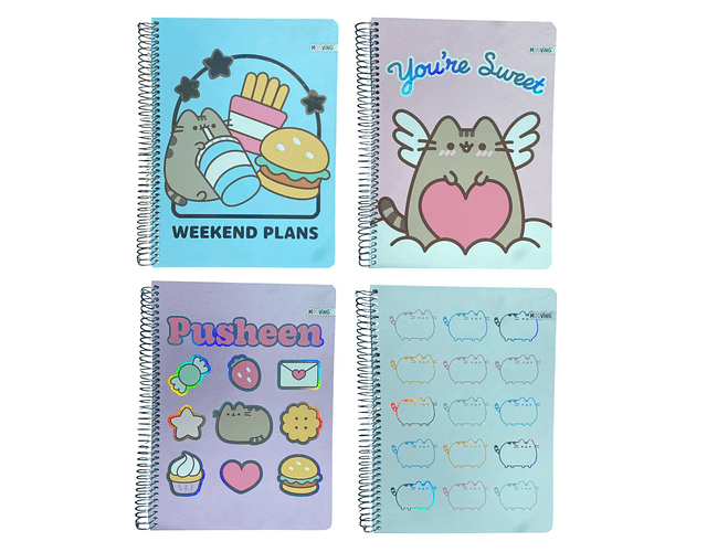 CUADERNO TOP PUSHEEN TRIPLE 80GRS