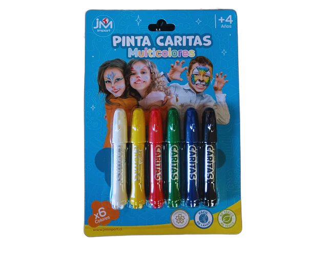 PINTA CARA 6 COLOLES CRAYON TWIST