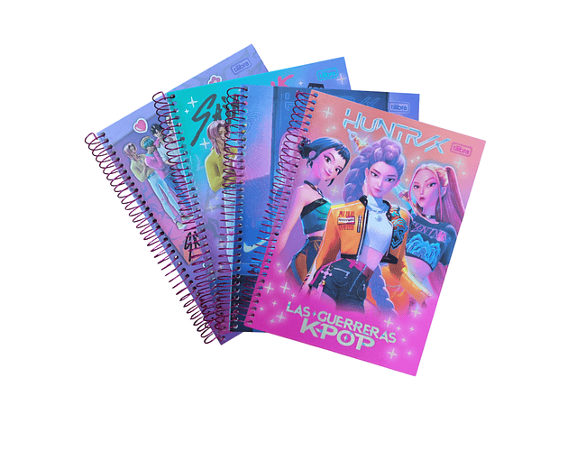 CUADERNO UNIVERSITARIO 7MM 100HJS LAS GUERRERAS K-POP