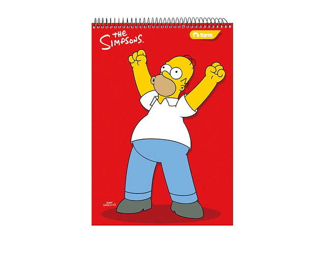 CROQUERA 21X32CM LOS SIMPSONS 80 HOJAS