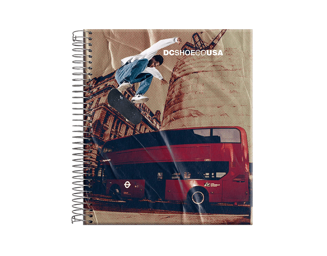 CUADERNO BOOK 150 HOJAS 7MM DC SKATE