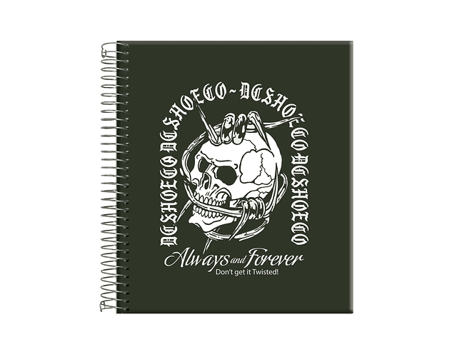 CUADERNO BOOK 150 HOJAS 7MM DC SKATE