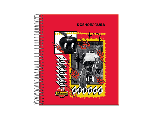CUADERNO BOOK 150 HOJAS 7MM DC SKATE