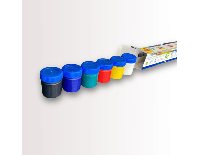 TEMPERA GEL 6 COLORES 15 ML.