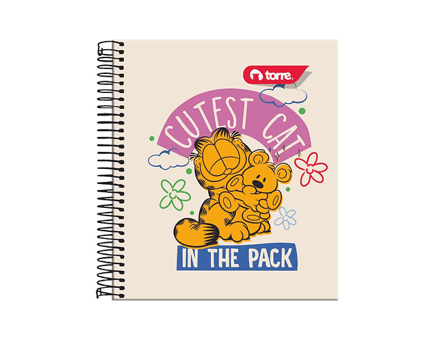 CUADERNO POCKET GARFIELD 5MM 90 HOJAS