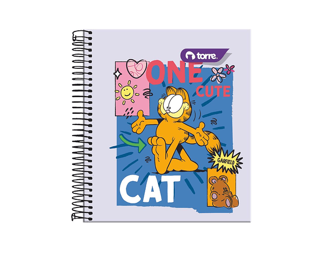 CUADERNO POCKET GARFIELD 5MM 90 HOJAS