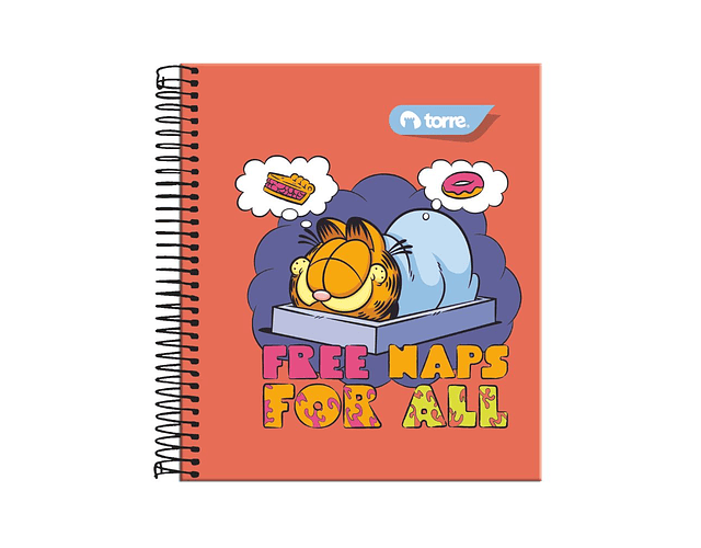 CUADERNO POCKET GARFIELD 5MM 90 HOJAS