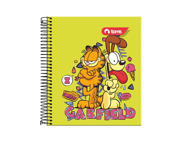 CUADERNO POCKET GARFIELD 5MM 90 HOJAS