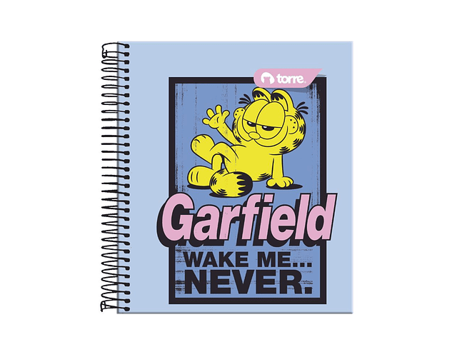 CUADERNO POCKET GARFIELD 5MM 90 HOJAS
