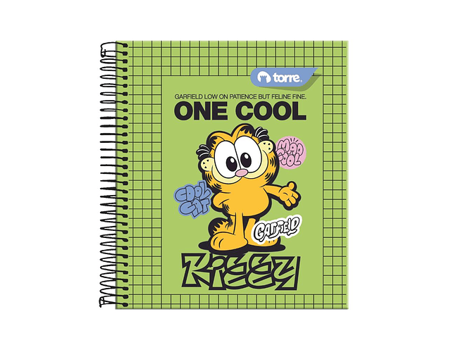 CUADERNO POCKET GARFIELD 5MM 90 HOJAS