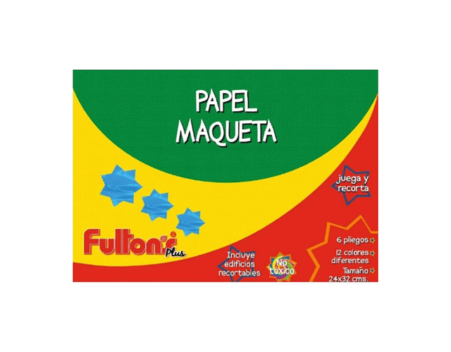 CARPETA PAPEL MAQUETA 12 DISEÑOS 6 HJS.